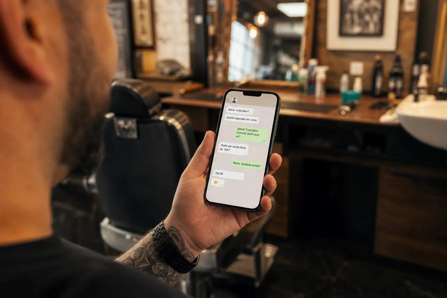 Automação de WhatsApp para confirmação e lembrete de horários em barbearia